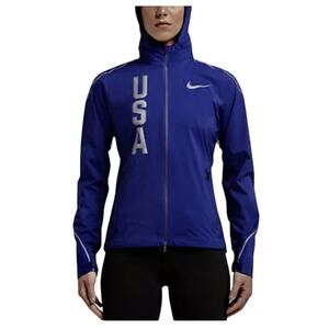NIKE Team USA Olympic HyperShield Lightweight Full Zip Running Jacket s XXS